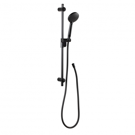 Ponte Giulio F18XOS0 Eternal Shower Slide Set, Horizontal Load Capacity-110 lbs , Finish-Matte Black