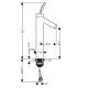 Axor 10020001 HANSGROHE-10020821 Starck Classic Single-Hole Faucet, Tall