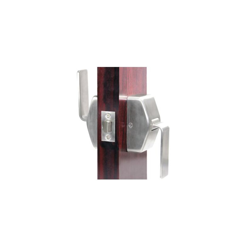 Cal-Royal HOS-PP30 Hospital Push/Pull Latch, Passage Function, Finish-Satin Stainless Steel