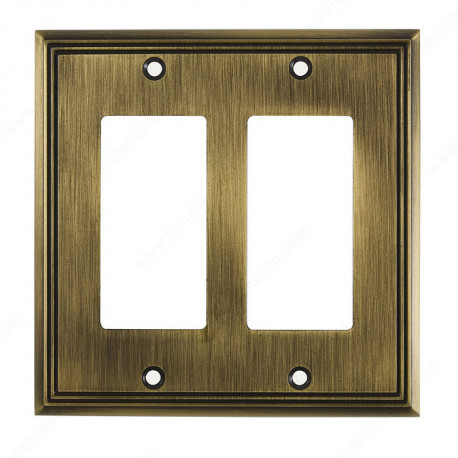 Richelieu BP8511 Switch plate 2 Decora - Contemporary Style