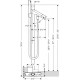 Axor 10458001 Starck Freestanding 2-Handle Tub Filler Trim
