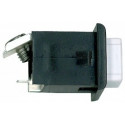Alpha Communications ST008K 25PAK-Push Button - BLK/WHT-1 Screw