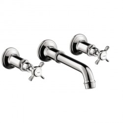 Axor 16532001 Montreux Wall-Mounted Widespread Faucet Trim with Cross Handles
