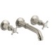 Axor 16532001 Montreux Wall-Mounted Widespread Faucet Trim with Cross Handles