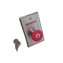 Dortronics 521 Latching Button w/ Key Reset, Red Cap