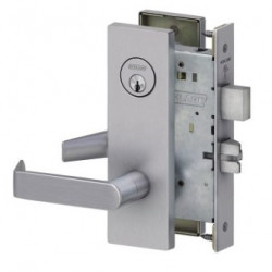 Schlage L Series Grade 1 Mortise Lock W/ Standard Knob/Lever & Escutcheon Trim, Double Cylinder Non-Deadbolt