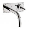 Axor 38117001 HANSGROHE-38117001 Uno Wall-Mounted Single-Handle Faucet Trim with Base Plate