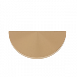 JVJ Hardware 42mm Plateau Collection Half Moon Knob, Composition Solid Brass