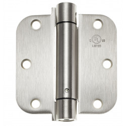 Delaney SP35 3-1/2" x 3-1/2" Residential Spring Hinges, 5/8" Radius (Pair)