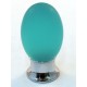 Cal Crystal Cal Crystal 101-CM002sn 101-CM Athens Collection Polyester Colored Oval Knob with Solid Brass Base