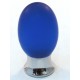 Cal Crystal Cal Crystal 101-CM006sn 101-CM Athens Collection Polyester Colored Oval Knob with Solid Brass Base
