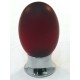 Cal Crystal Cal Crystal 101-M034sn 101-CM Athens Collection Polyester Colored Oval Knob with Solid Brass Base