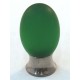 Cal Crystal Cal Crystal 101-CM002 101-CM Athens Collection Polyester Colored Oval Knob with Solid Brass Base
