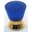 Cal Crystal Cal Crystal 102-CM018pb 102-CM Athens Collection Polyester Colored Round Knob with Solid Brass Base