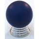 Cal Crystal Cal Crystal 106-CM018pb 106-CM Athens Collection Polyester Sphere Knob with Solid Brass Base