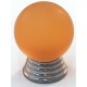 Cal Crystal Cal Crystal 106-CM003pb 106-CM Athens Collection Polyester Sphere Knob with Solid Brass Base