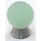 Cal Crystal Cal Crystal 106-CM020pb 106-CM Athens Collection Polyester Sphere Knob with Solid Brass Base