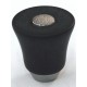 Cal Crystal Cal Crystal 109-CM003sn 109-CM Athens Collection Polyester Round Knob with Solid Brass Base