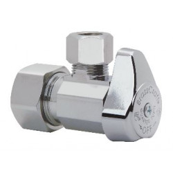 Brass Craft Service Parts G2CR19X C1 Chrome Angle Valve 1/2 in. Nom Comp x 3/8 in. O.D. Comp