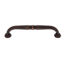 JVJ Hardware 8"c/c Colonial Collection Colonial Refrigerator Pull with Rosettes, Composition Zamac