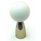 Cal Crystal Cal Crystal 111-CM003pb 111-CM Athens Collection Polyester Sphere Knob with Solid Brass Base
