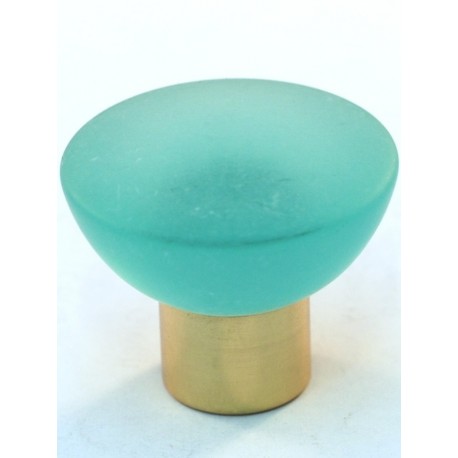 Cal Crystal Cal Crystal 113-2146 113-CM Athens Collection Polyester Round Knob with Solid Brass Base