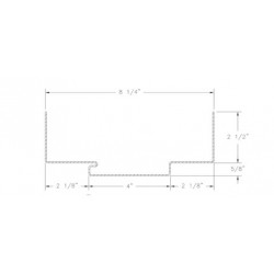 Value Brand MSD721 Tioga Frame, 16 Gauge, KD w/ Kerf Channel, Pre-Finished, Depth-8 1/4"
