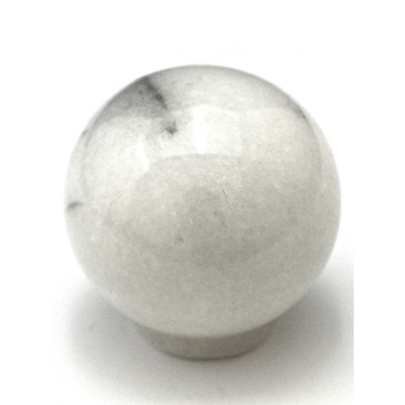Cal Crystal CALCRYSTAL-RBW-2 RB Marble Cabinet Circle Knob