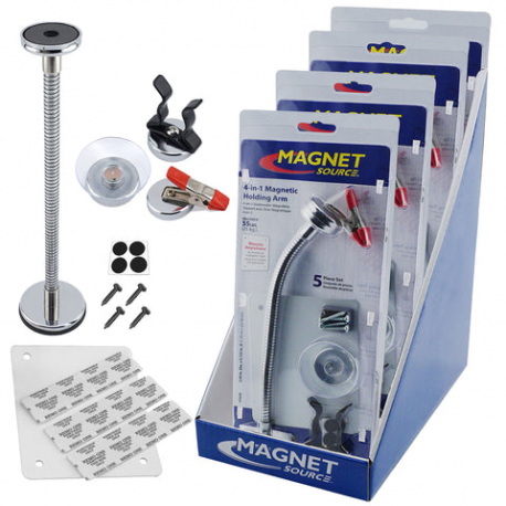 Magnet Source 07630 4-in-1 Magnetic Holding Arm in Countertop Retail Display (4 Pcs)