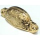 Cal Crystal CALCRYSTAL-VB-2-US3 VB-2 Vintage Brass Collection 3¾" Ornate Bin Pull