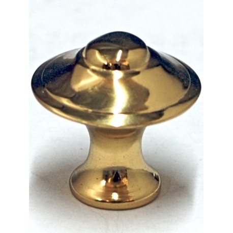 Cal Crystal CALCRYSTAL-VB-11-US10B VB-11 Polished Brass Georgian Cabinet Knob