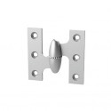 Merit 154B Olive Knuckle Cabinet Hinge w/ Beaded Bushing, 2"H x 2-1/8"W
