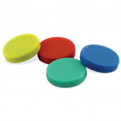 Magnet Source 07591 Ceramic Rubber Coated Disc Magnet (4 Pk)