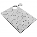 Magnet Source 07070 Flexible Magnetic Disc w/ Adhesive (12 Pk)