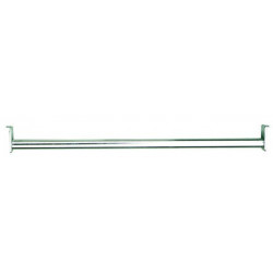 Delaney 46 Adjustable Closet Rod, Zinc Finish