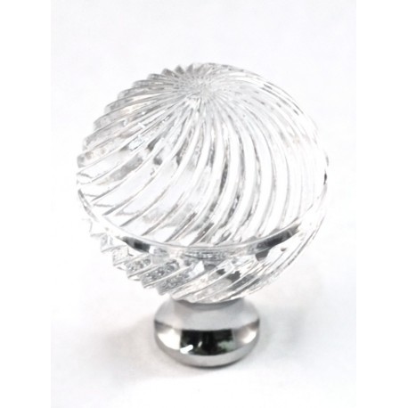 Cal Crystal CALCRYSTAL-M30S-US26 M30S Faceted Round Cabinet Knob