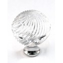 Cal Crystal M30S Faceted Round Cabinet Knob