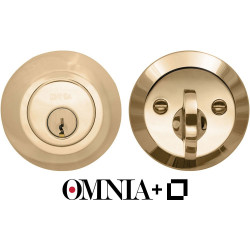 Omnia L.MODDBA Modern Smart Auxiliary Deadbolt Kit Powered By Level, Solid Brass