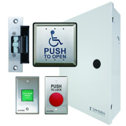 Camden Door Control CX-WC11ASM-PS Basic Control Kit, Surface Mount Push Button & Annunciation System