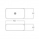American Imaginations AI-28225 14.2-in. W Above Counter White Bathroom Vessel Sink For Deck Mount Deck Mount Drilling