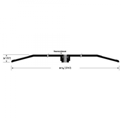 Legacy Manufacturing 3882MA Threshold With Thermal Break (8-7/16" by 1/2")
