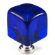 Cal Crystal ARTX-CLB Glass Cube Cabinet Knob