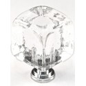 Cal Crystal CALCRYSTAL-ARTXCLC-US10B ARTX-CLC Glass Cube Cabinet Knob