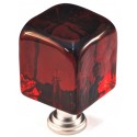 Cal Crystal CALCRYSTAL-ARTXCLR-US15 ARTX-CLR Glass Cube Cabinet Knob