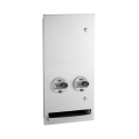 Bobrick B-37063 TrimLineSeries Recessed Napkin-Tampon Dispenser