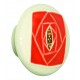 Acorn PR5 Ceramic Knob Lg Rd Off White w / Sq Orange Rose