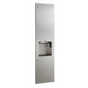 Bobrick B-38031 TrimLineSeries Recessed Paper Towel Dispenser, Hand Dryer &Waste Receptacle,Finish-Satin