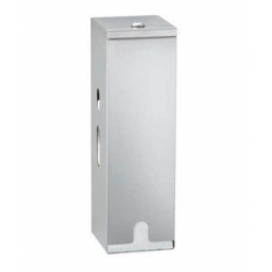 Bobrick B-27313 ClassicSeries Surface-Mounted Toilet Tissue Dispenser,Three Rolls,Finish-Satin