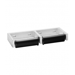 Bobrick B-274 ClassicSeries Surface-Mounted Controlled-Delivery Toilet Tissue Dispenser, Brushed Aluminum, Two Rolls