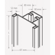 Schwinn Hardware 33915-290 Handle-Free Cabinet Hardware CS3 Series Vertical Channel
